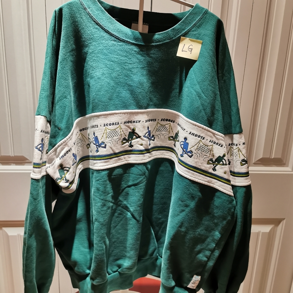 Mens Large Vintage Hockey Shirt